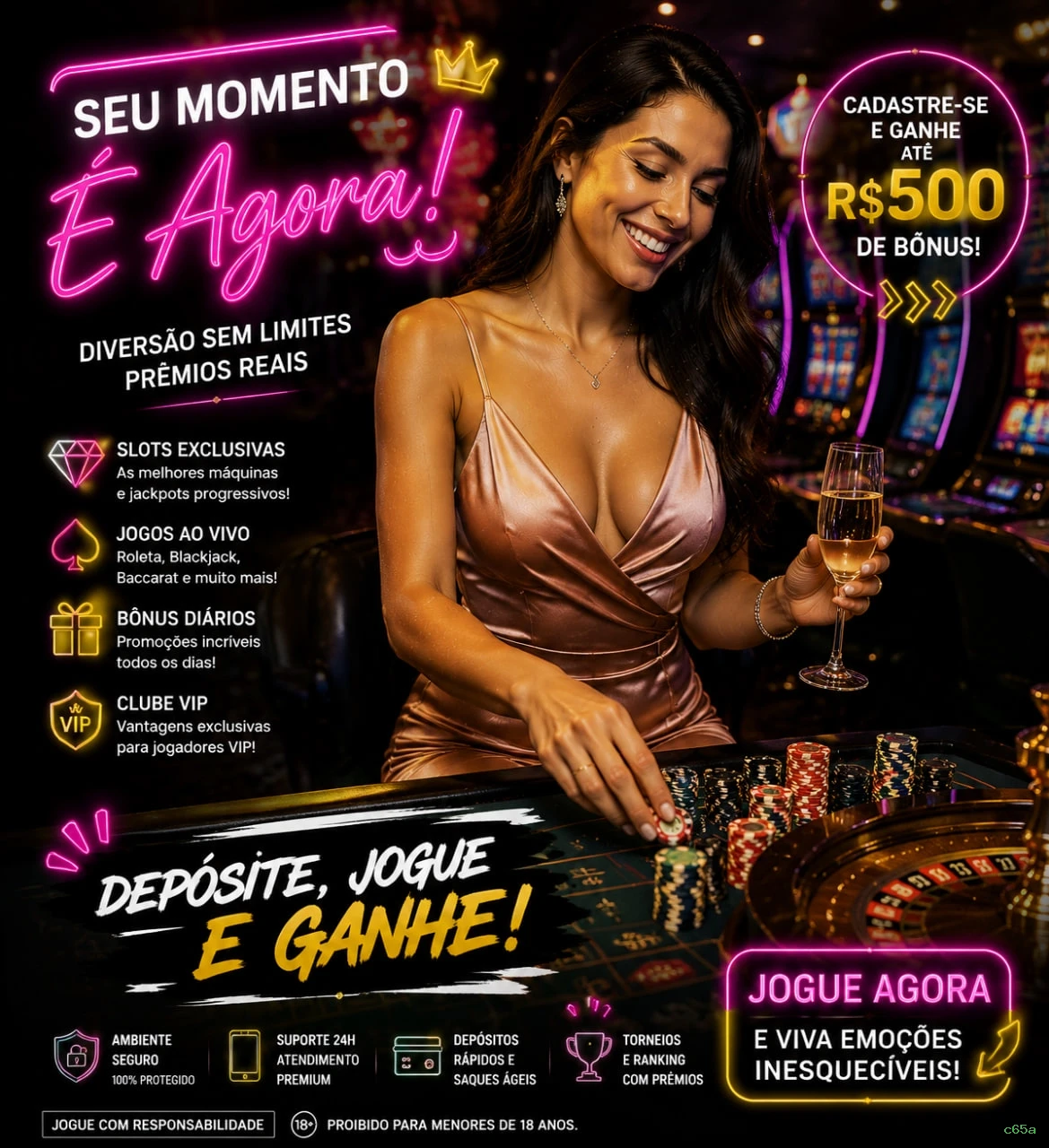 Streaming 4K no cassino ao vivo da c65a
